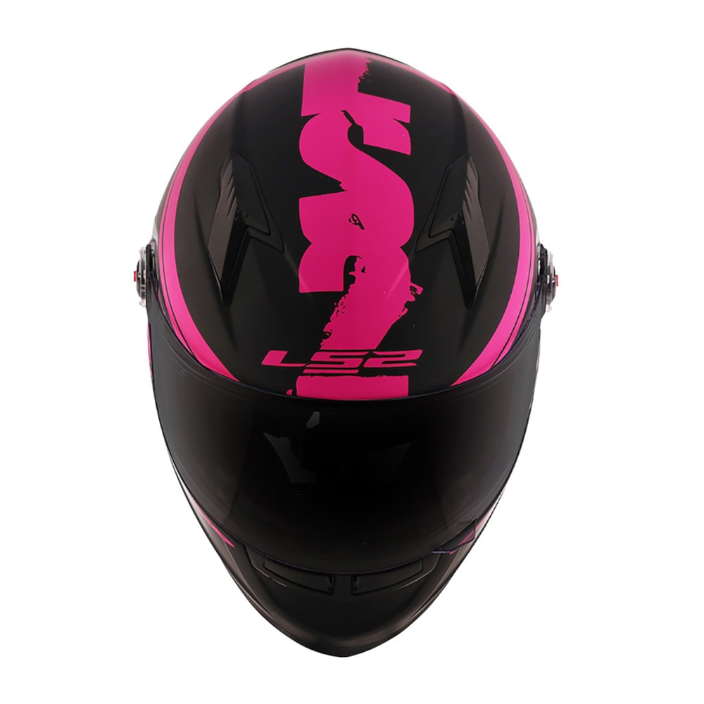 Capacete LS2 Classic FF358 Fluo Matte Black/Pink