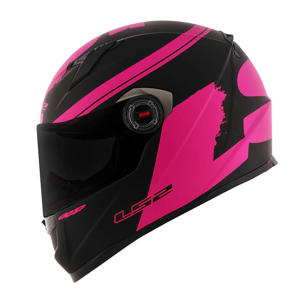 Capacete LS2 Classic FF358 Fluo Matte Black/Pink