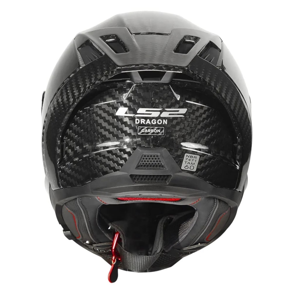 Capacete LS2 Dragon FF807 Carbon Solid