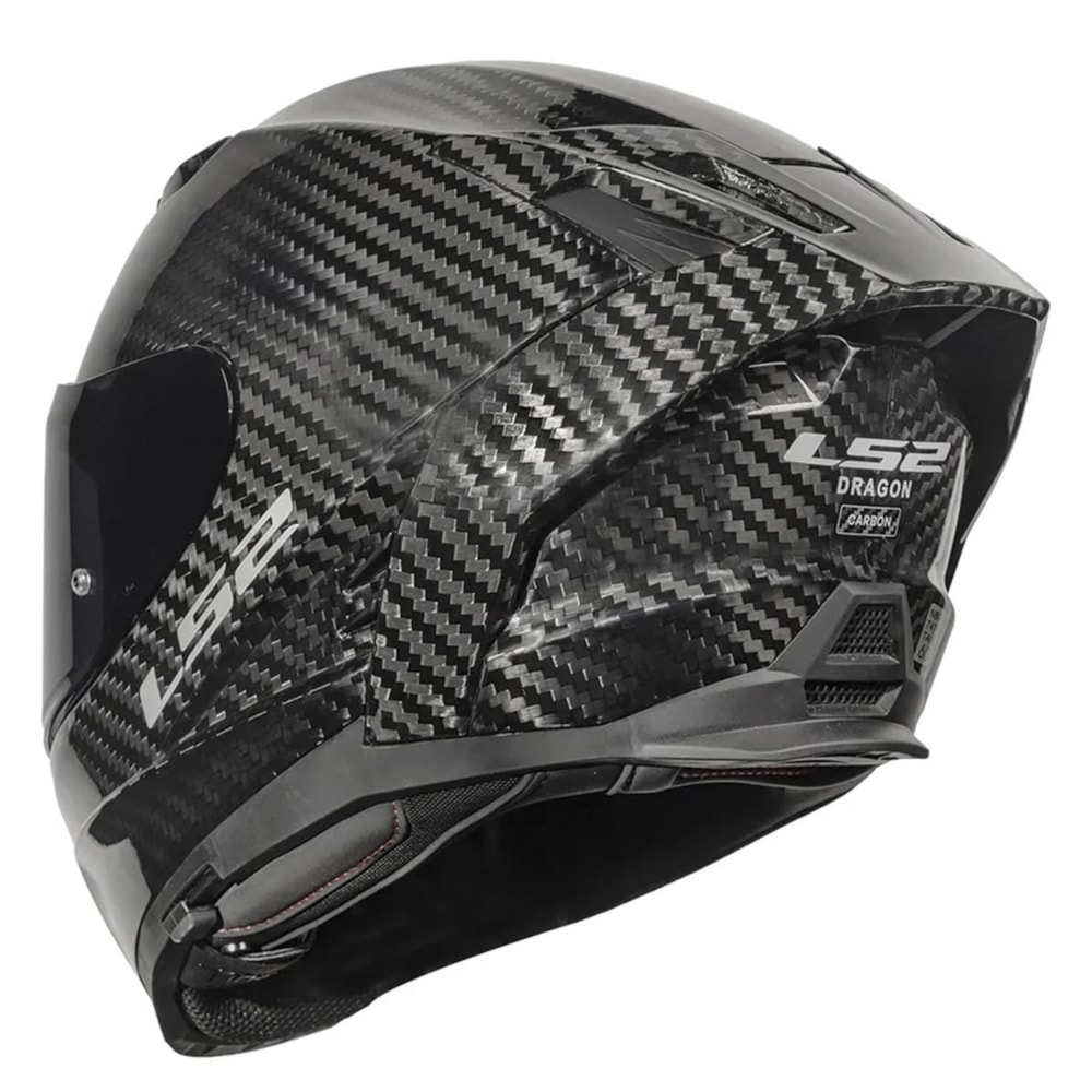 Capacete LS2 Dragon FF807 Carbon Solid