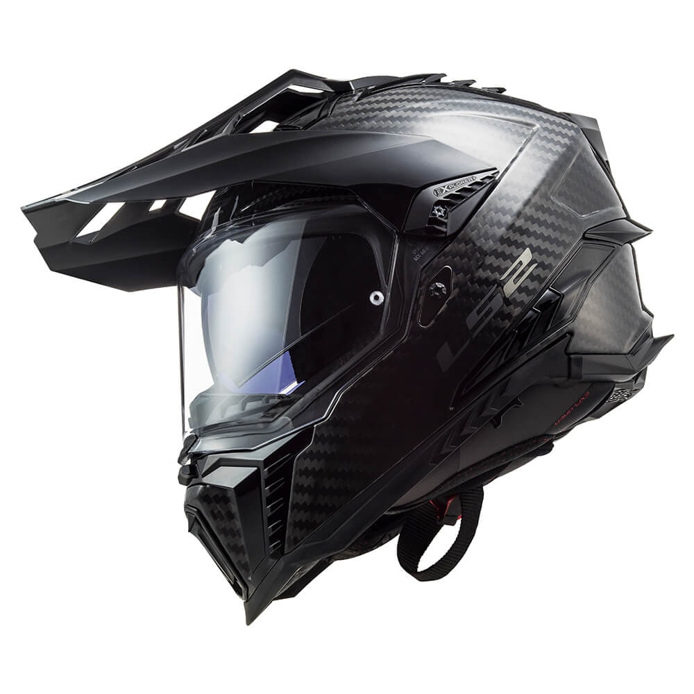 Capacete LS2 Explorer C MX701 Solid Carbon - Sacramento