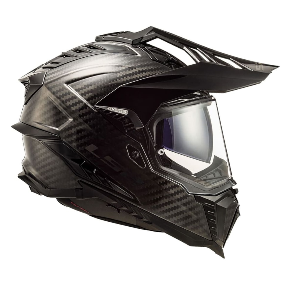 Capacete LS2 Explorer C MX701 Solid Matte Carbon