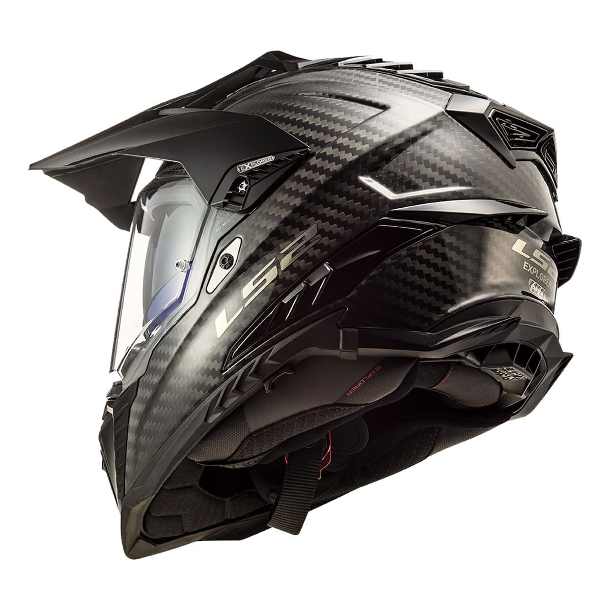 Capacete LS2 Explorer C MX701 Solid Matte Carbon - Sacramento