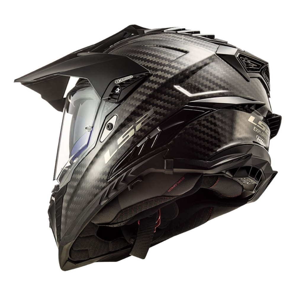 Capacete LS2 Explorer C MX701 Solid Matte Carbon