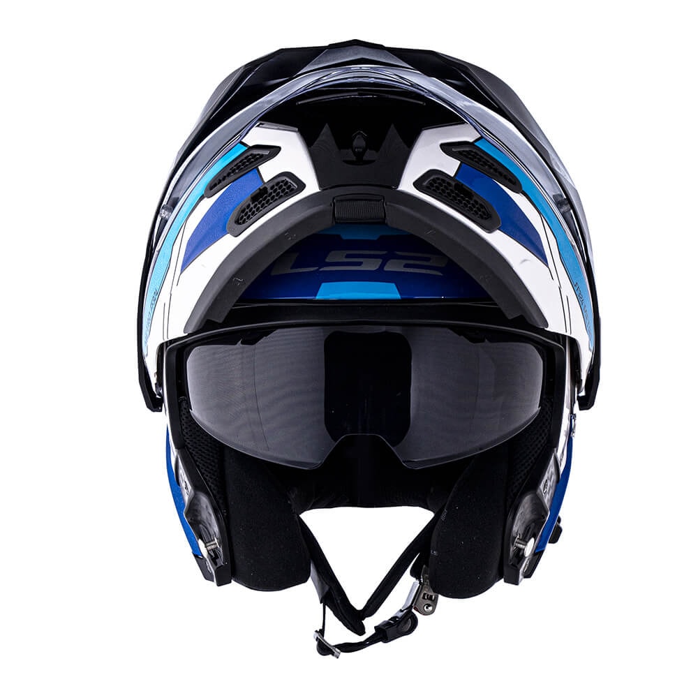 Capacete LS2 Metro Evo FF324 Complex Matt Black/White/Blue