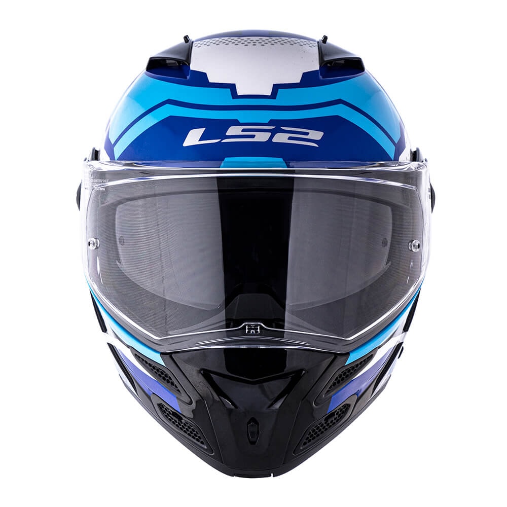 Capacete LS2 Metro Evo FF324 Complex Matt Black/White/Blue