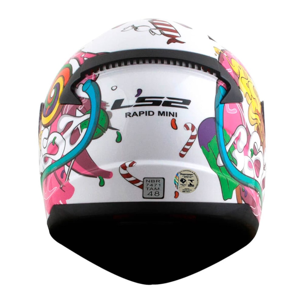 Capacete LS2 Rapid FF353 Junior Crazy Pop