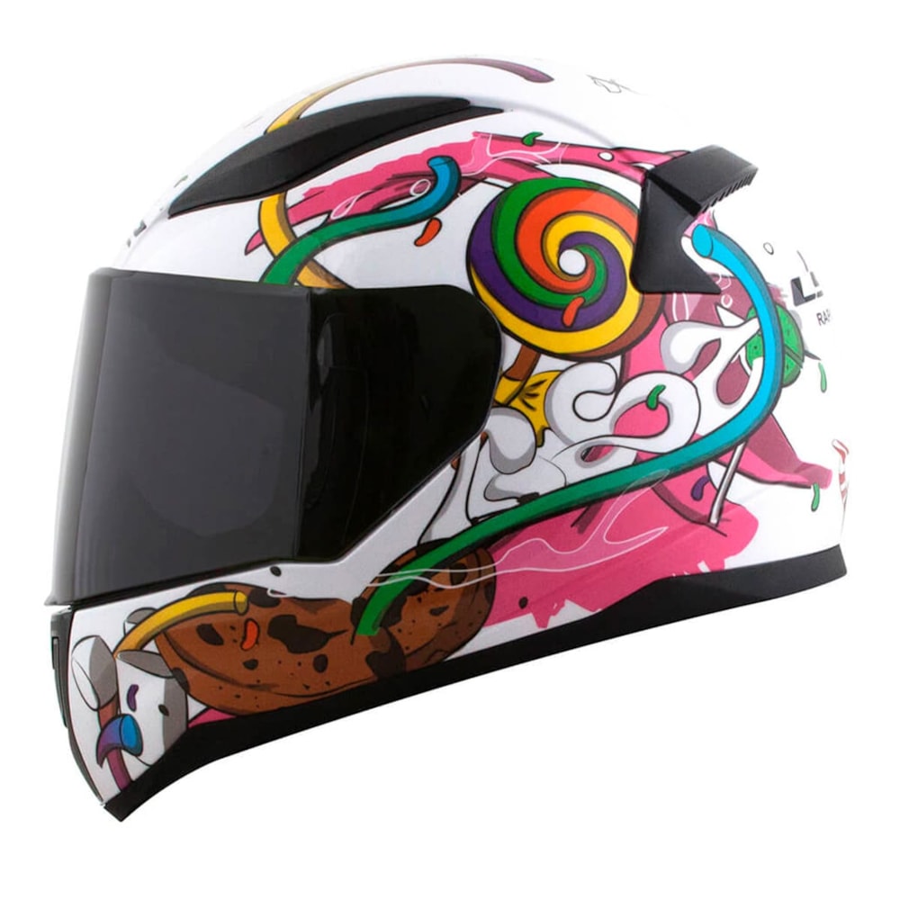 Capacete LS2 Rapid FF353 Junior Crazy Pop