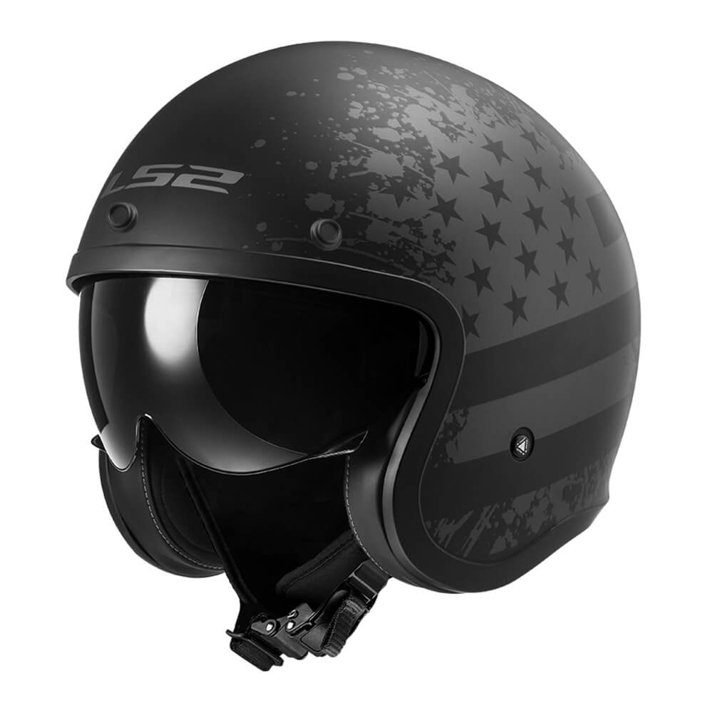 Capacete LS2 Spitfire OF599 Black Flag - Sacramento