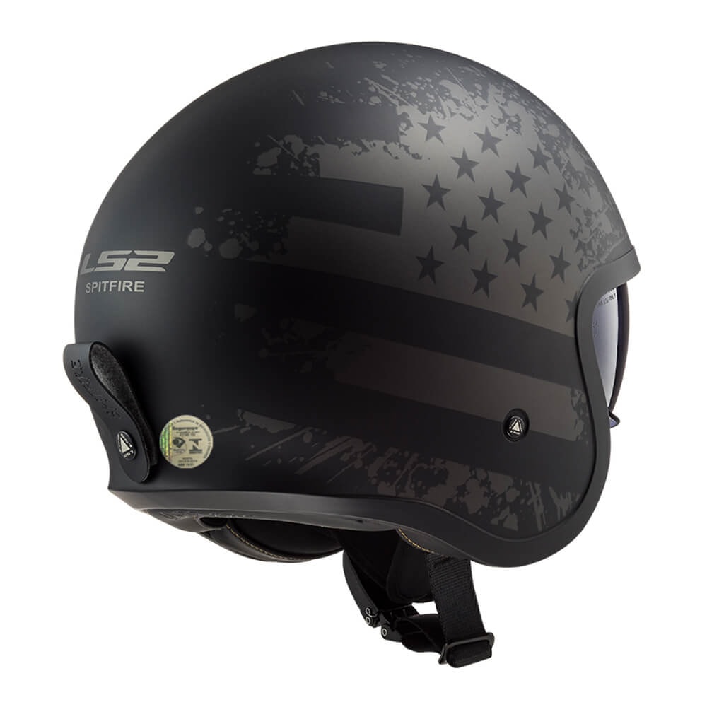 Capacete LS2 Spitfire OF599 Black Flag