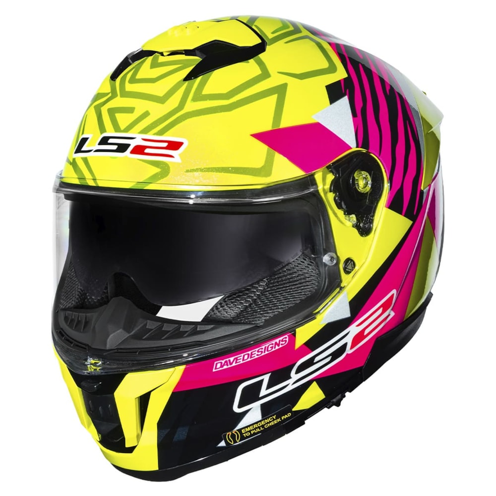Capacete LS2 Stream 2 FF808 Tiger Aldeguer Replica