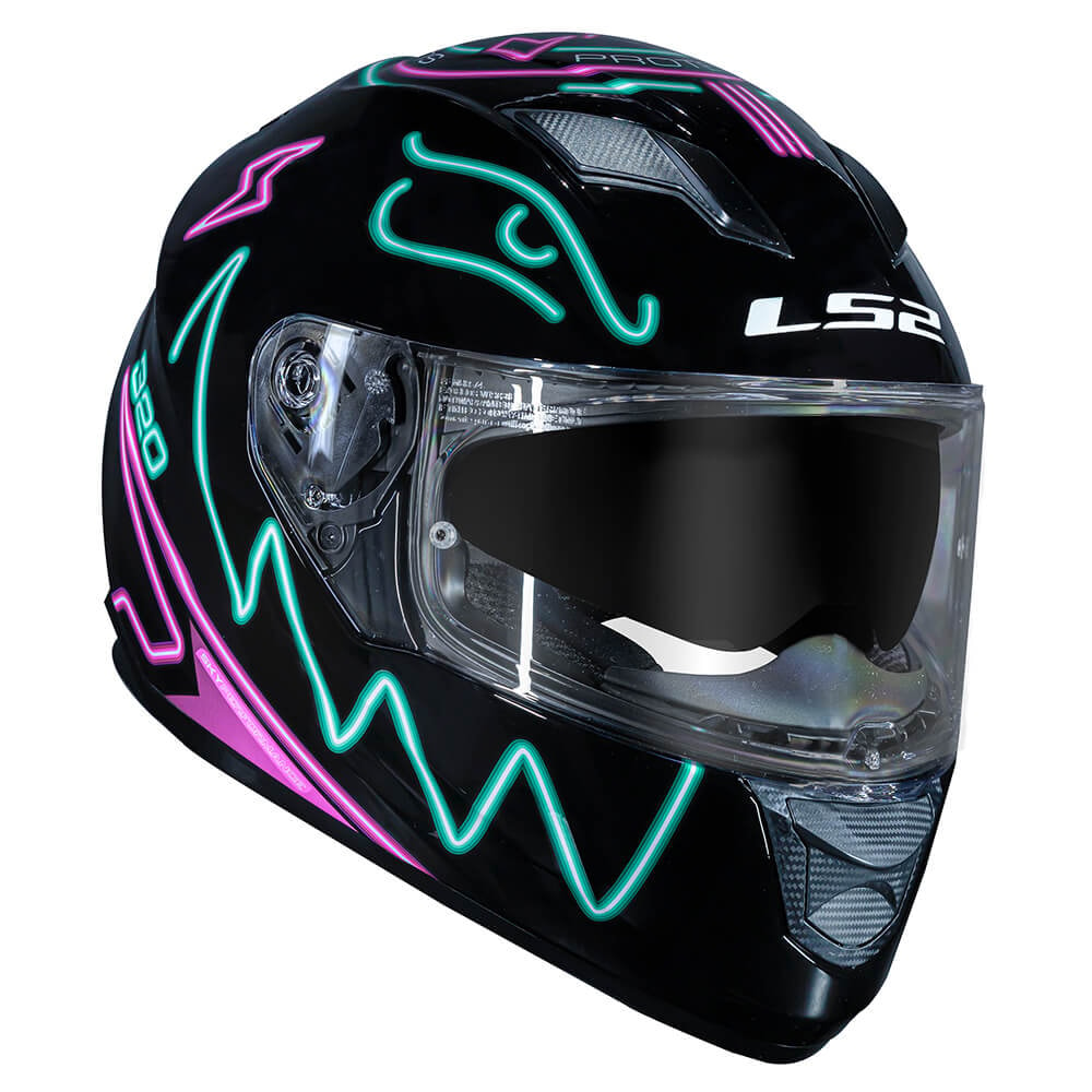 Capacete LS2 Stream FF320 Neon