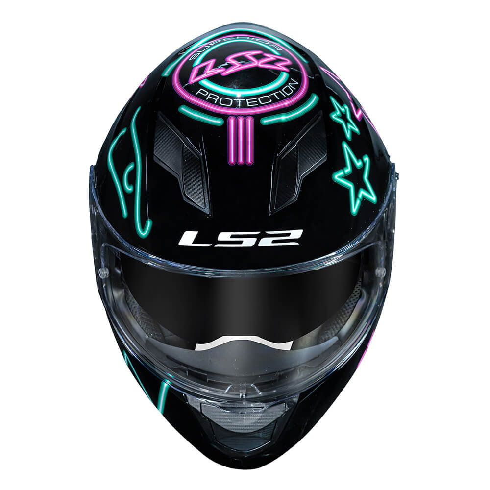 Capacete LS2 Stream FF320 Neon