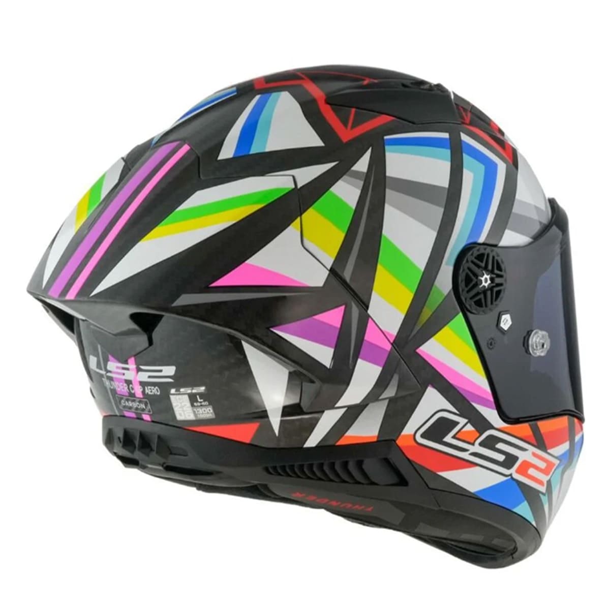 Capacete LS2 Thunder C GP FF805 Flash Black - Sacramento
