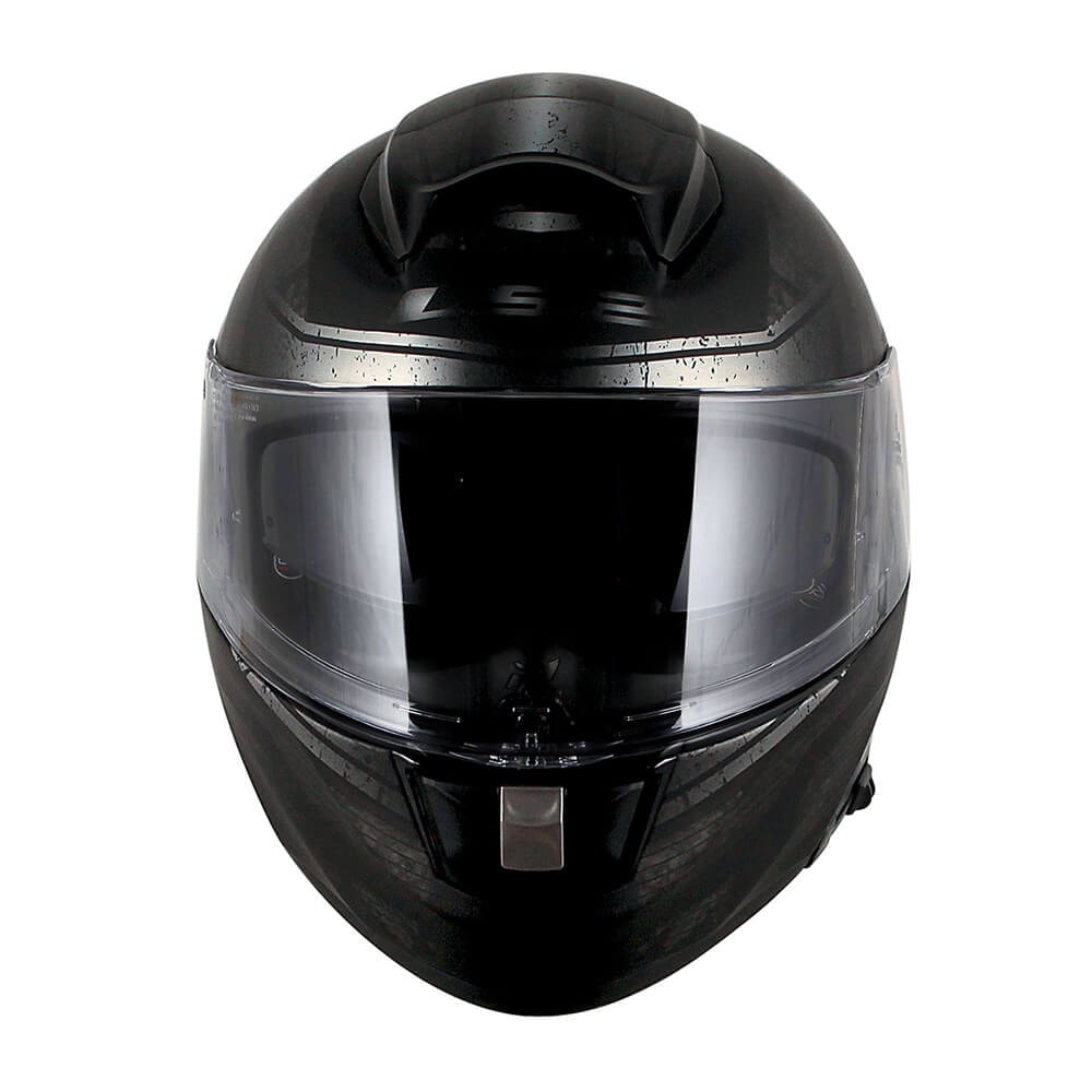 Capacete LS2 Vector FF397 Razor Matte Preto/Prata/Cinza