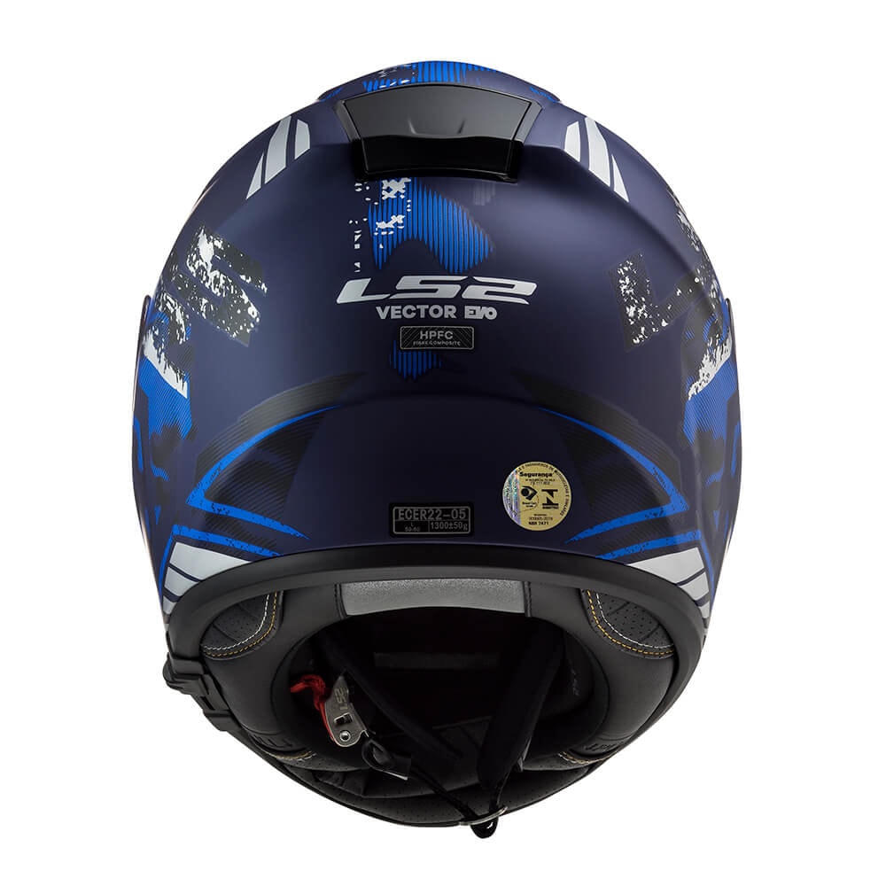 Capacete LS2 Vector FF397 Stencil Matte Blue