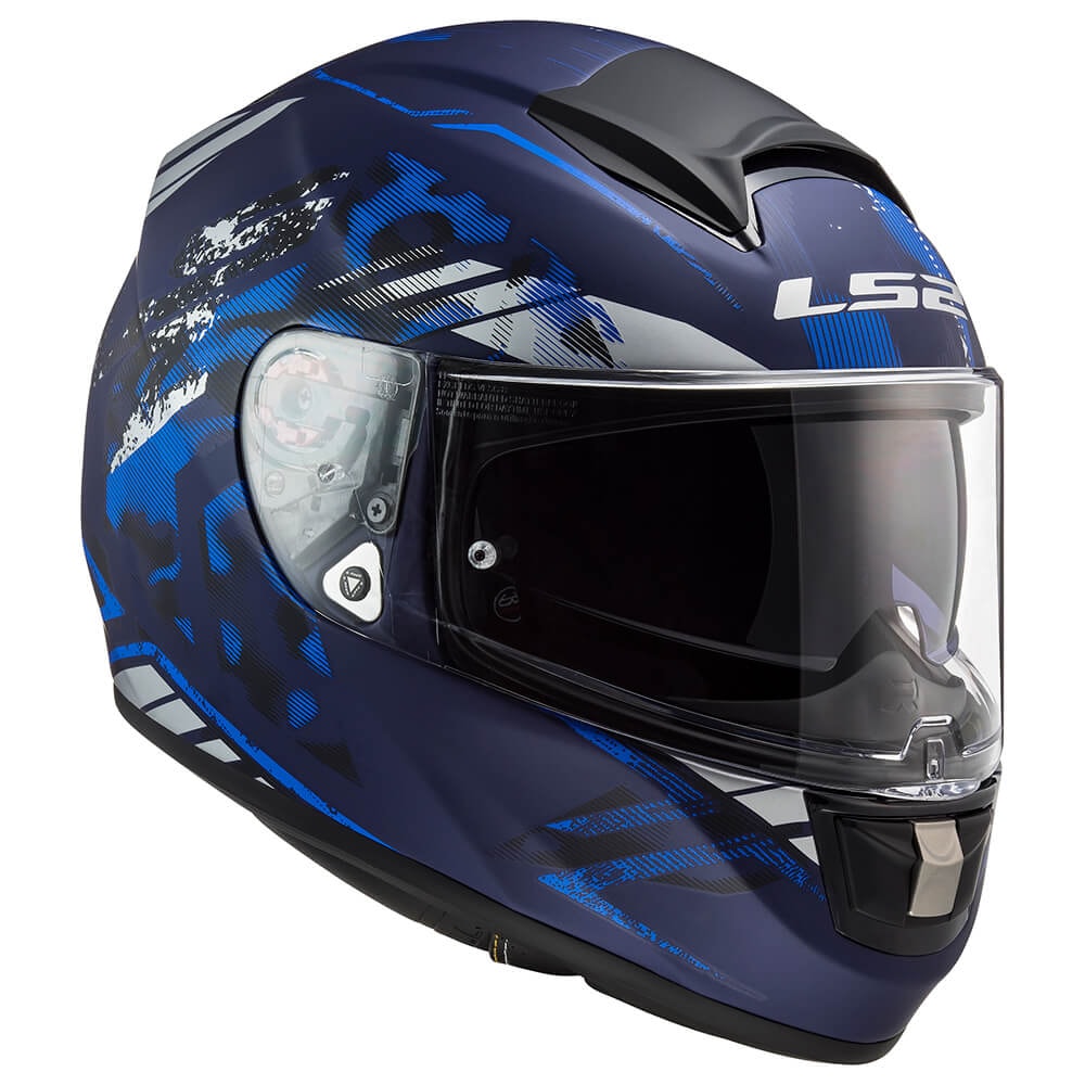 Capacete LS2 Vector FF397 Stencil Matte Blue