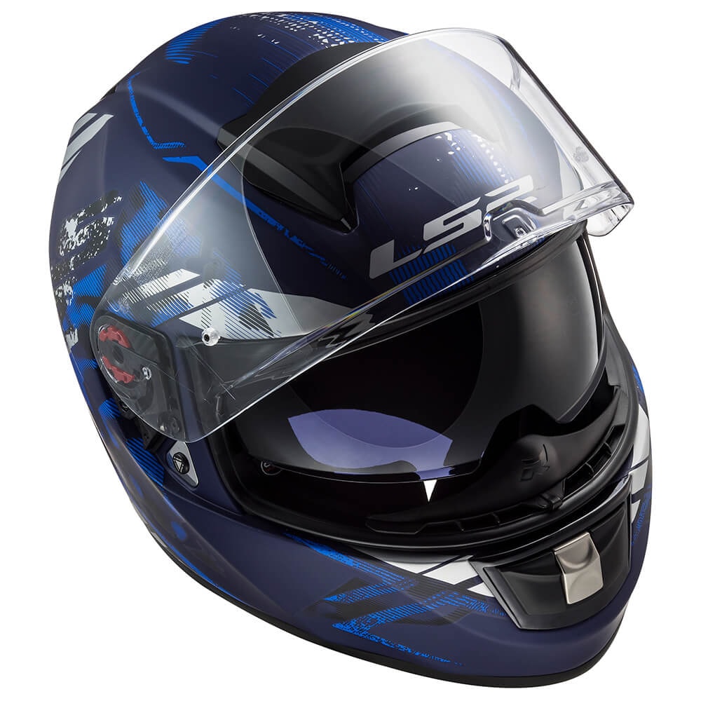 Capacete LS2 Vector FF397 Stencil Matte Blue