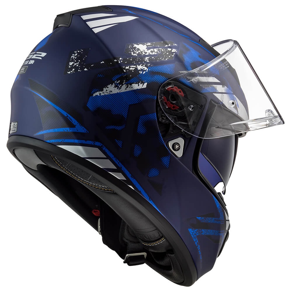 Capacete LS2 Vector FF397 Stencil Matte Blue