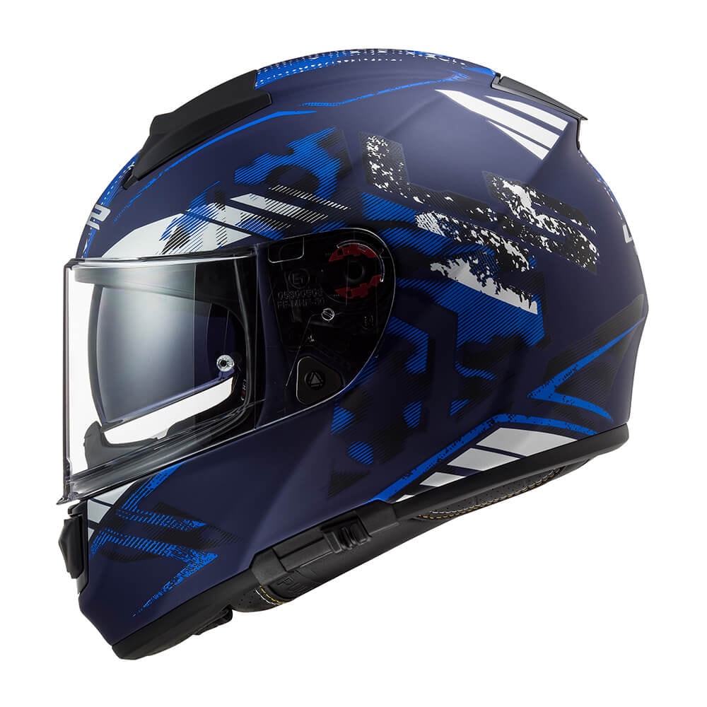 Capacete LS2 Vector FF397 Stencil Matte Blue