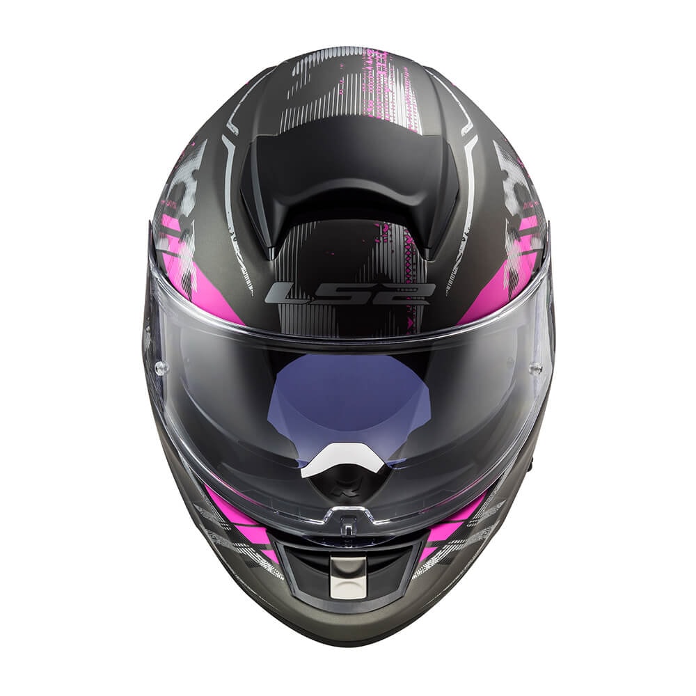 Capacete LS2 Vector FF397 Stencil Matte Titanium/Purple