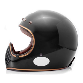 Capacete Lucca Magno-X Glossy Black