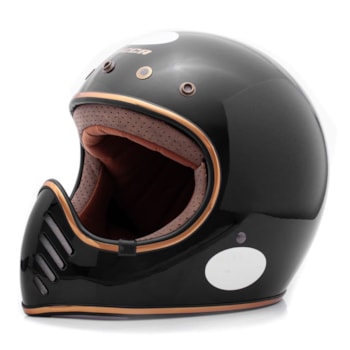 Capacete Lucca Magno-X Glossy Black