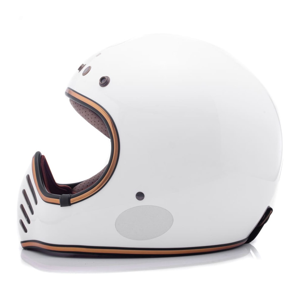 Capacete Lucca Magno-X Glossy Pearl White