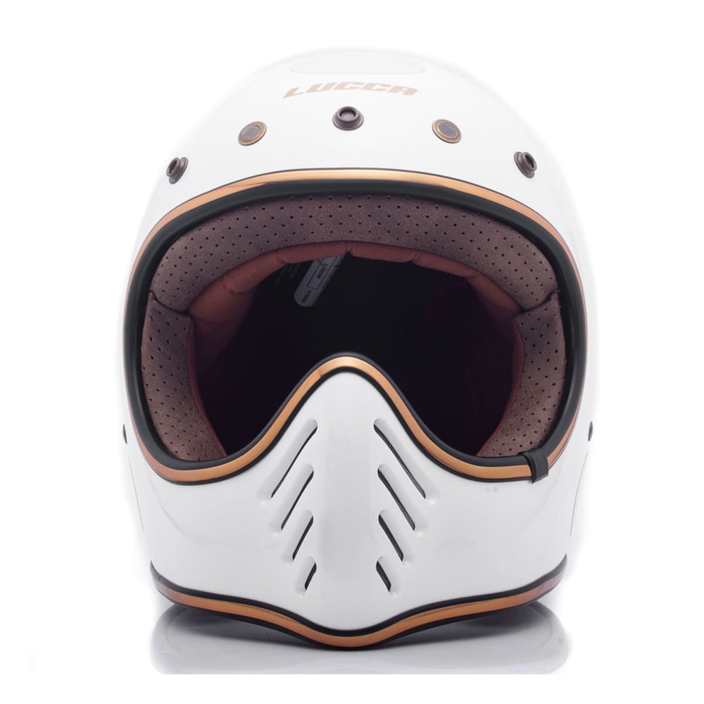 Capacete Lucca Magno-X Glossy Pearl White