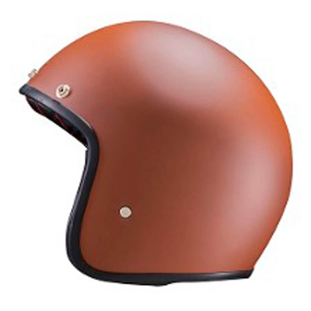 Capacete Lucca OF605 Cafe Racer Marrom Fosco