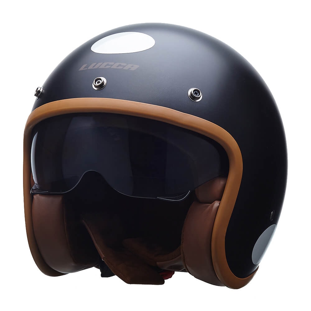 Capacete Lucca Sublime Blackout Brown Matt Black