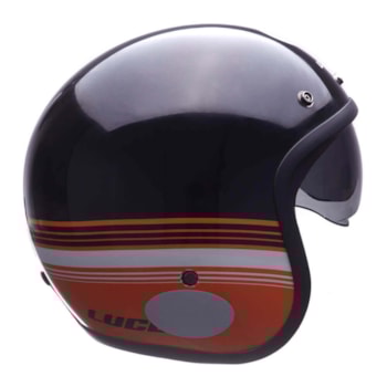 Capacete Lucca Sublime Classic Orange Glossy