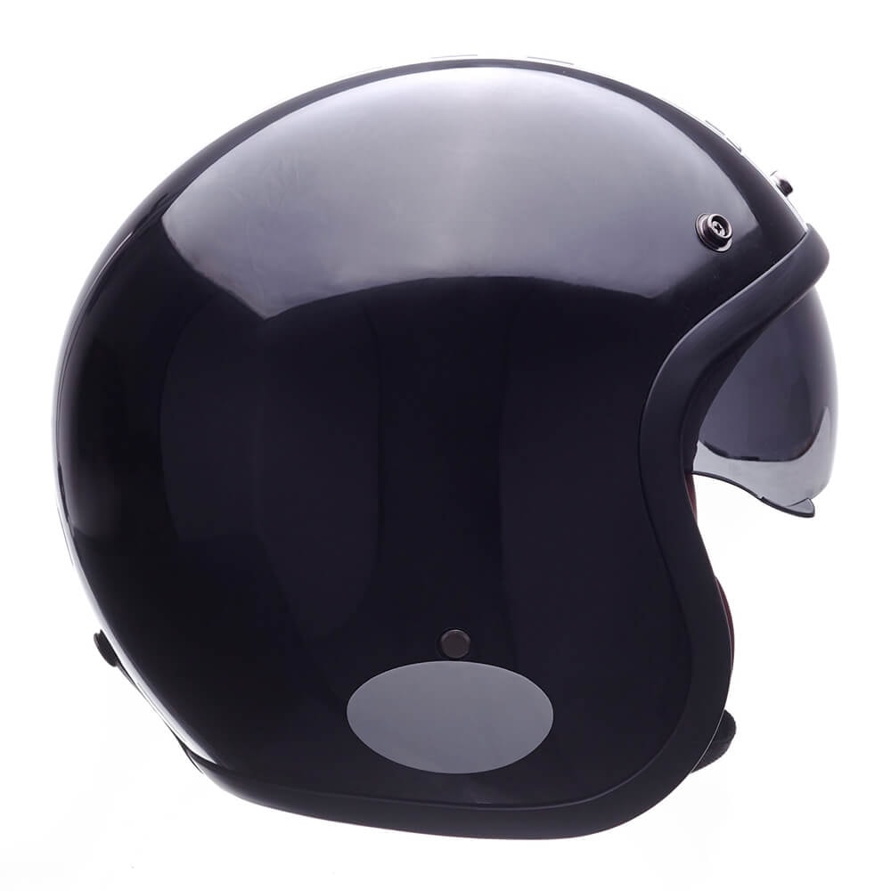 Capacete Lucca Sublime Flagged Glossy Black White