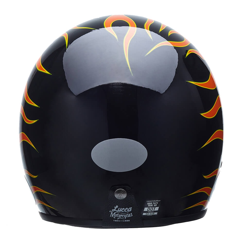 Capacete Lucca Sublime On Fire Glossy Black