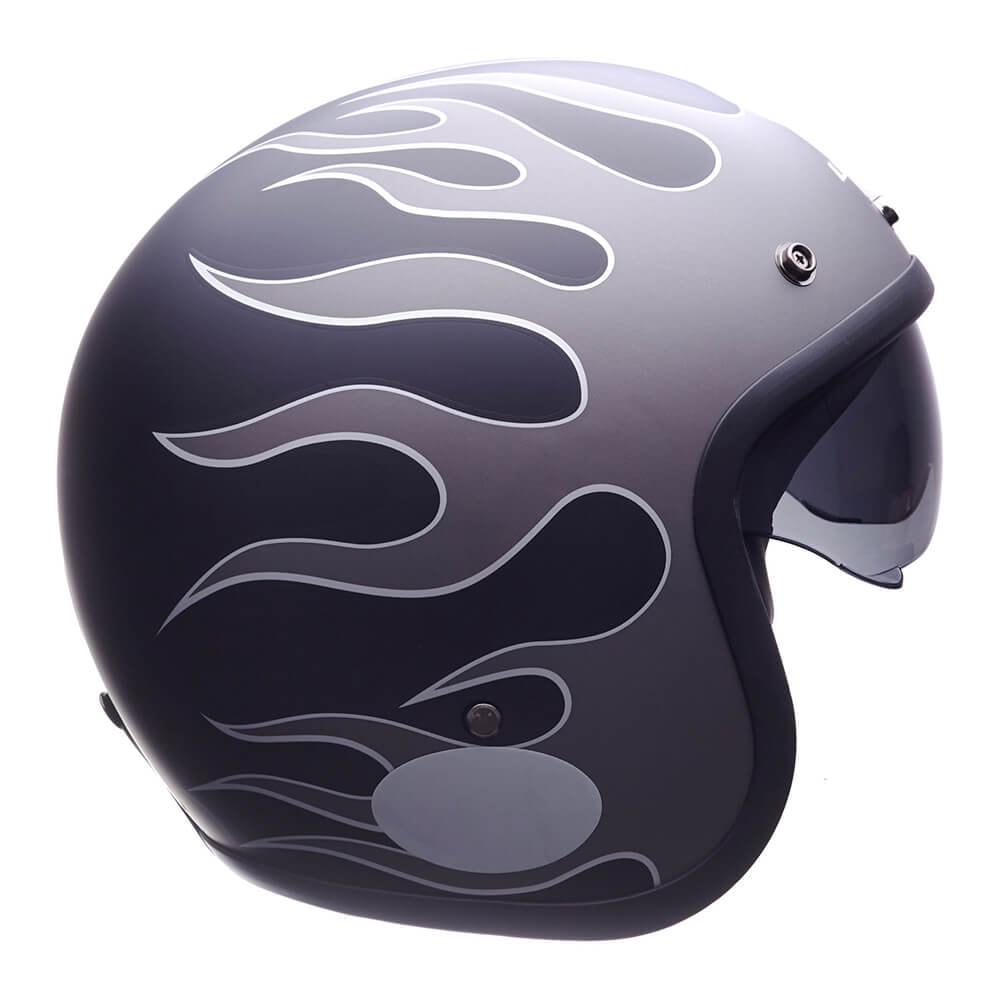 Capacete Lucca Sublime On fire Grey Black