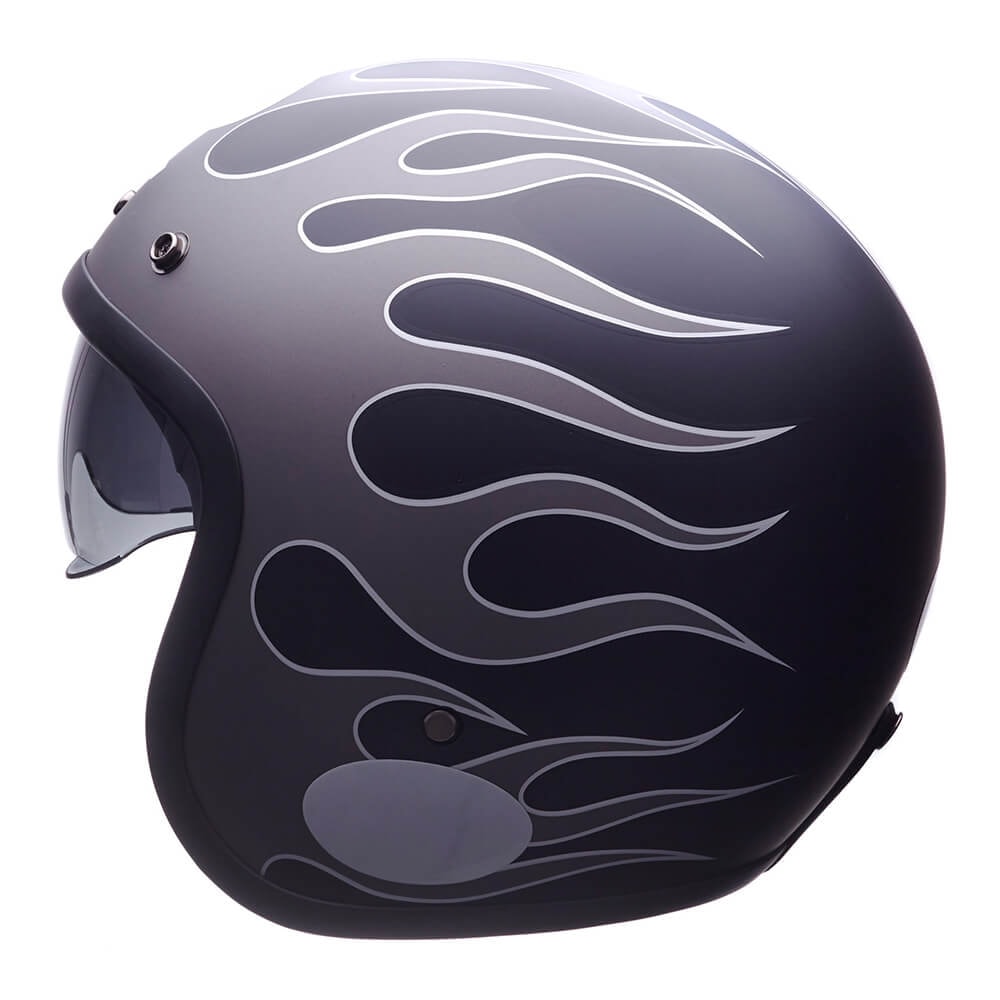 Capacete Lucca Sublime On fire Grey Black