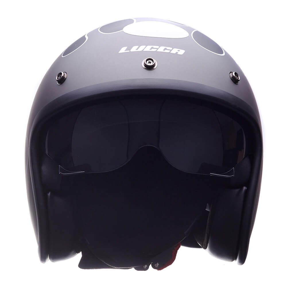 Capacete Lucca Sublime On fire Grey Black