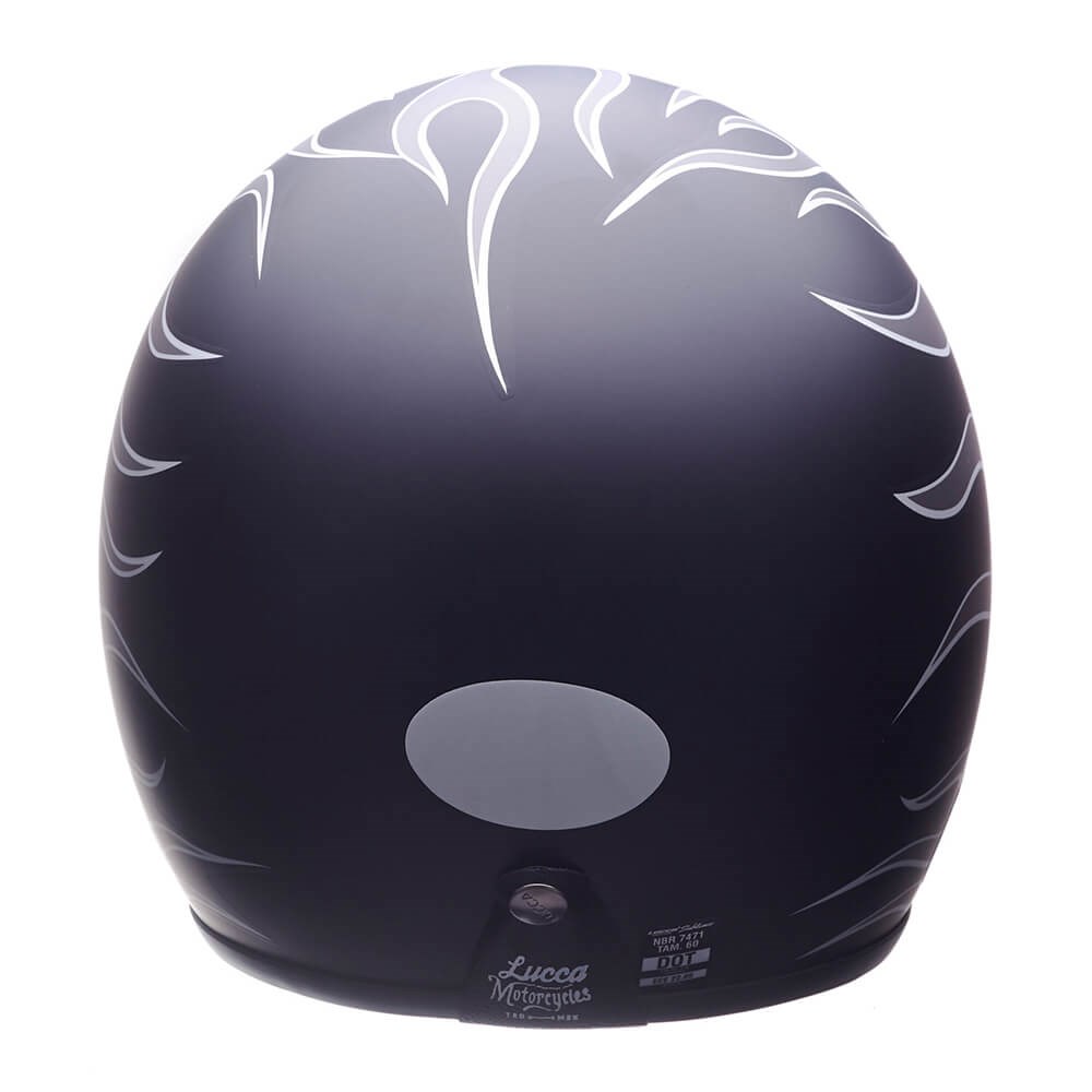 Capacete Lucca Sublime On fire Grey Black