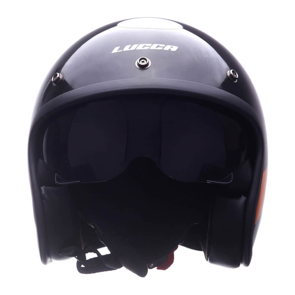 Capacete Lucca Sublime Squad Glossy Black Orange Grey