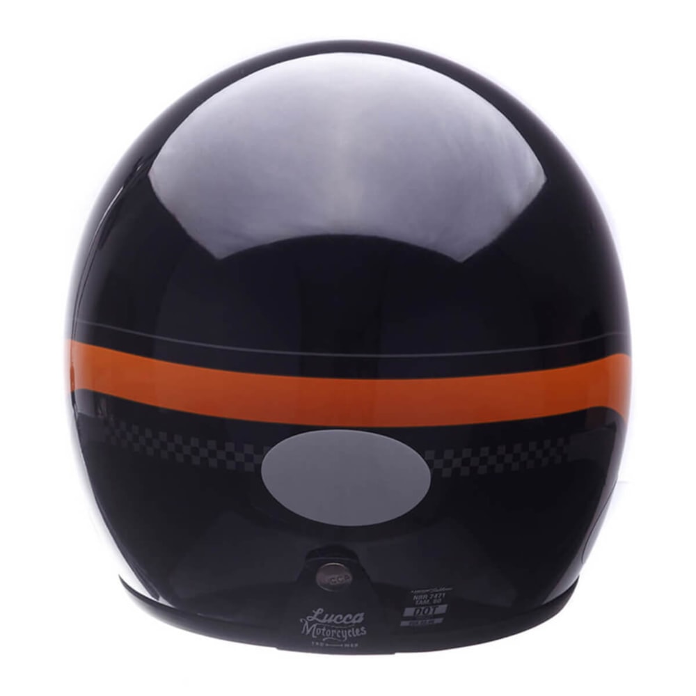 Capacete Lucca Sublime Squad Glossy Black Orange Grey