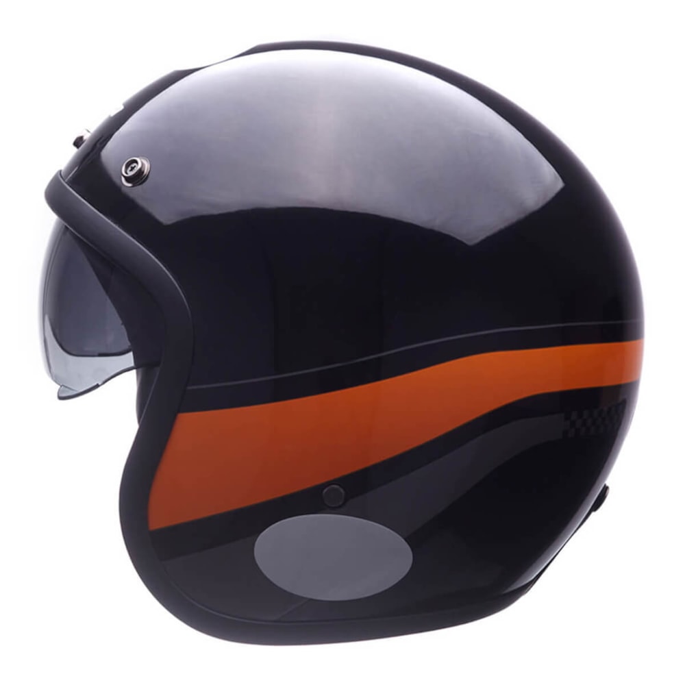 Capacete Lucca Sublime Squad Glossy Black Orange Grey