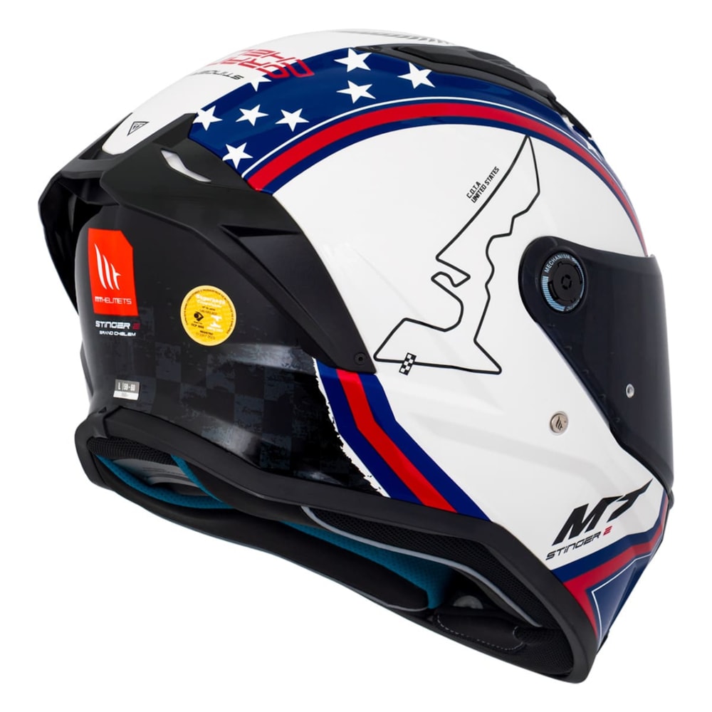 Capacete MT Stinger 2 Grand Chelem USA