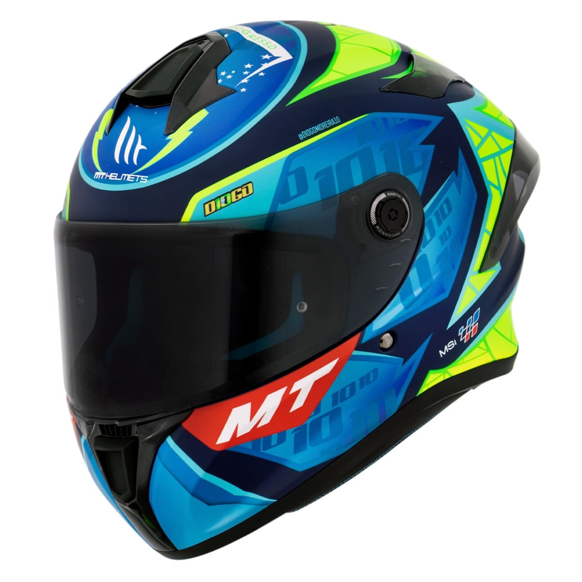 Capacete MT Targo S Diogo Moreira 2023 C7 - Sacramento