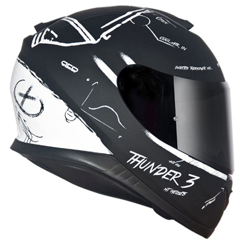 capacete mt helmets thunder 3 SV Pro Solid Gloss Black Helmet Motogear Performance MT Thunder 3 SV Carry