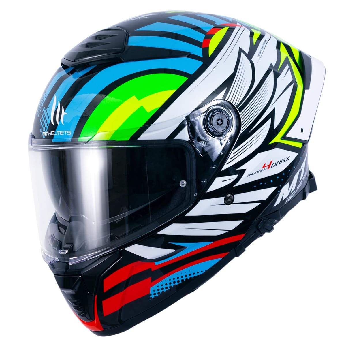 【T2ファクトリー・CarbonSchaft】 Capacete MT Thunder 4 SV Drax B7 - Sacramento