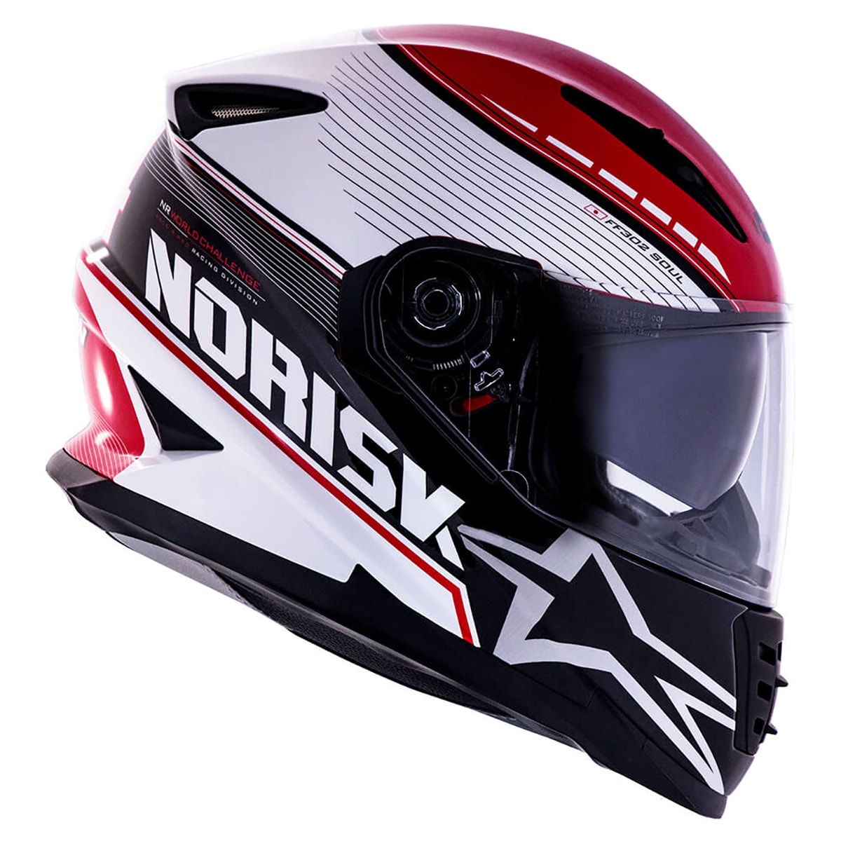 norinyan☆ Capacete Original Norisk Razor Monocolor Cinza Titanium - MotoBR