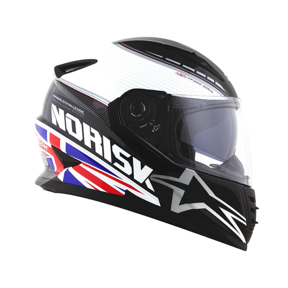 Capacete Norisk Soul FF302 Grand Prix United Kingdom