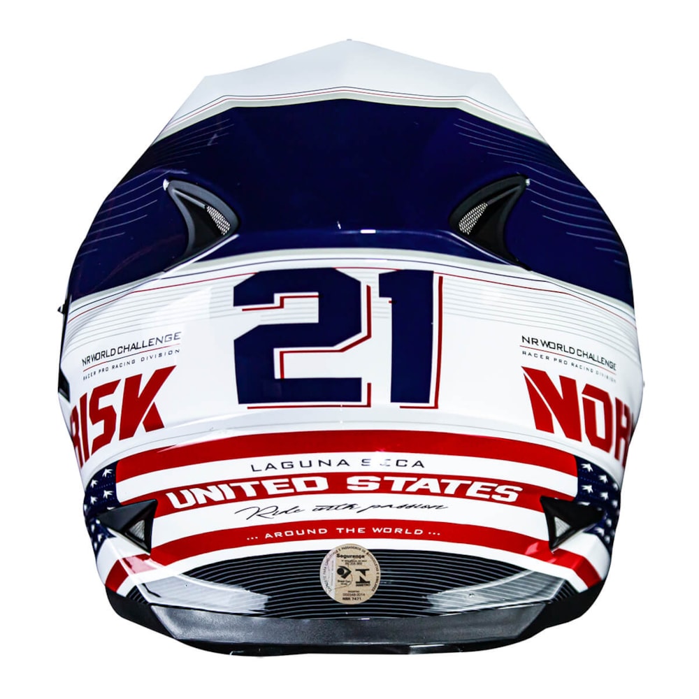 Capacete Norisk Soul FF302 Grand Prix USA