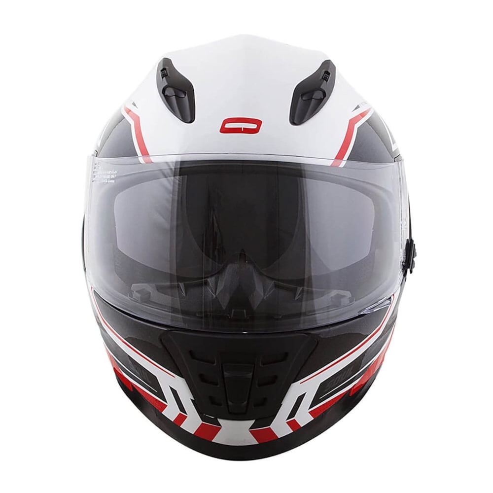 Capacete Norisk Soul FF302 Target Branco/Preto/Vermelho