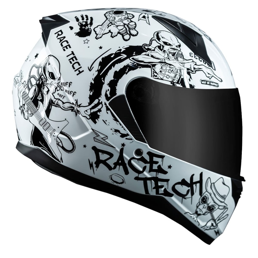 Capacete Race Tech Sector Sky Music